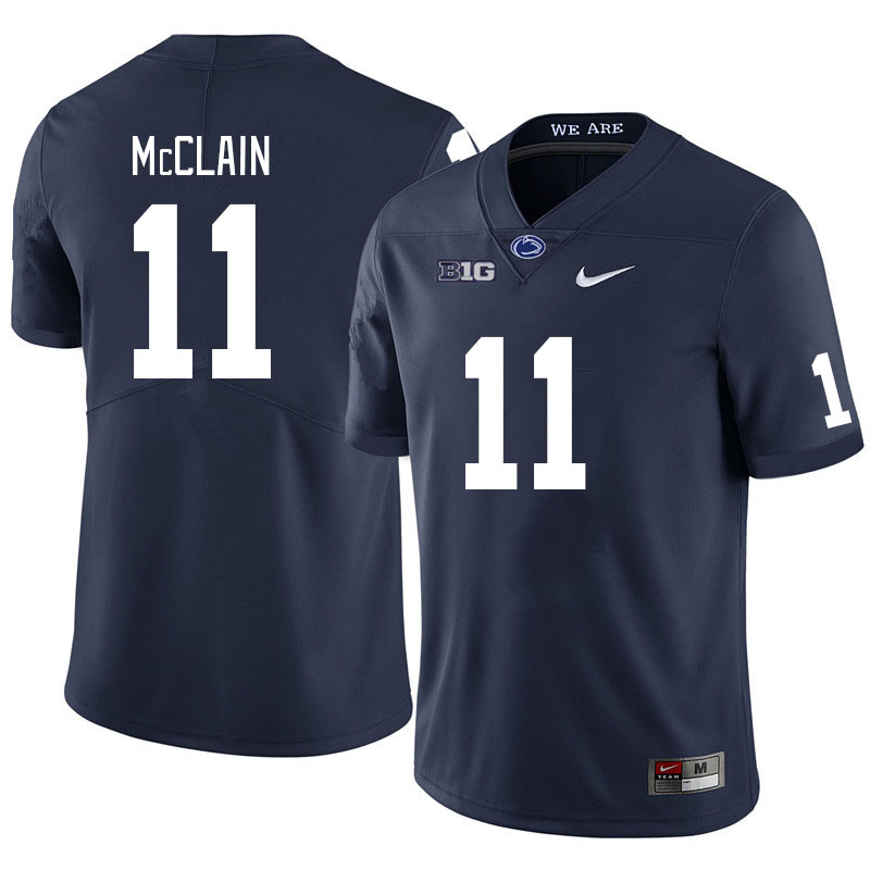Men #11 Malik McClain Penn State Nittany Lions College Football Jerseys Stitched Sale-Navy - Click Image to Close
